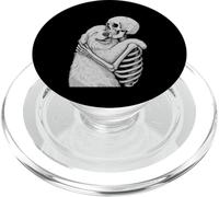 Grande scheletro dei Pirenei Abbraccio Halloween amante dei cani PopSockets PopGrip per MagSafe