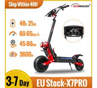 X7/X7PRO 3600W Scooter elettrico 60-65 km/h doppio motore 1800W Escooter 11 pollici 48V 21Ah 45-60km 3600W 48V 21AH X7PRO