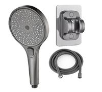 Grande schermo Shower Head, 3 velocità moda portatile portatile con manico, set completo di accessori e accessori (colore grigio B)