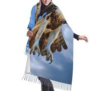 Grande Sciarpa Osprey Flying North Usa Oversize Nappa Morbida Autunno Inverno Sciarpa Spessa Scialle Caldo Donne