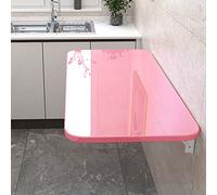 Grande scrivania pieghevole da parete, postazione di lavoro salvaspazio per computer portatile, con staffe, ideale per scrivere da pranzo e per uso domestico o in ufficio, elegante scrivania per PC