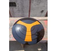 Grande scudo medievale da appendere alla parete, decorazione per la casa da collezione per i fan di Deadpool e Wolverine, perfetta per decorazioni e cosplay (scudo nero Taskmaster)