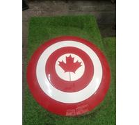 Grande scudo medievale da appendere alla parete, decorazione per la casa da collezione per i fan di Deadpool e Wolverine, perfetta per decorazioni e cosplay (scudo del Capitan Canada)