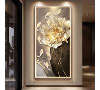 Grande Scultura Da Parete Con Luce, Decorazioni Per Pareti, Sculture, Arte 3D Con Finitura In Porcellana Di Cristallo, Lampada Da Parete A Nove Pesci Per Ingresso Ufficio(D,50 * 100cm)