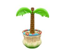 Grande secchiello per ghiaccio gonfiabile a forma di palma da 66 cm, grande secchiello per il ghiaccio per piscina, decorazioni tropicali per feste hawaiane, piscina, spiaggia, giardino, forniture per