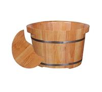 Grande secchio per pediluvio in legno, vasca per pediluvio, vasca per pediluvio, bagno o disintossicazione, secchio per pediluvio in legno massello v super facile da usare, speranza di perseguire la