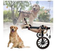 Grande sedia a rotelle regolabile per zampe posteriori da 31,8 a 81,6 kg, resistente carrello per la mobilità con ruote per cani disabili, perfetto per il supporto delle gambe posteriori, taglia L