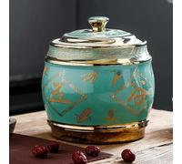 Grande Serbatoio ermetico per Alimenti in Ceramica, Dispenser per Riso e Contenitore per tè con Coperchio, Ideale per Cereali, Snack, Caramelle, Chicchi di caffè - Soluzione per l'organizzazione e