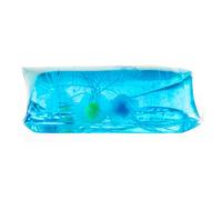 Grande serpente d'acqua scivoloso medusa riempito con liquido blu scintillante e