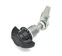 Grande serratura a compressione, E3-158-25, profilo di supporto, serratura a chiave, 1 pezzo (nero)