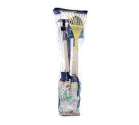 Grande Set da Giardiniere Attrezzi da Giardinaggio in Legno Bambini 3+