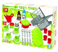 Grande set di accessori da tavola per bambini, 39 pezzi