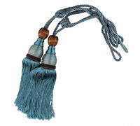 Grande set di fermatende con nappe decorative a sfera per un'atmosfera accogliente in casa (blu)