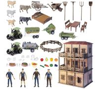 Grande set fattoria con fattoria fai da te
