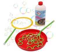 GRANDE SET per bolle di sapone con albero e cerchio per bambini + 500 ml di liquido (9477)