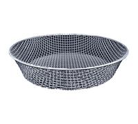 Grande setaccio rotondo da giardino in ferro zincato per uso domestico e industriale, diametro 43 cm, maglia 3 mm