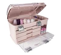 Grande sistema di organizzazione a tre cassetti - con due piccoli contenitori portaoggetti per batterie, gioielli, piccoli oggetti, oggetti di artigianato, cucito, vernice e oggetti da collezione.