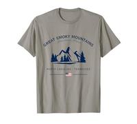 Grande Smoky Mountains National Park USA Bandiera Americana Maglietta