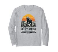 Grande Smoky Mountains Parco Nazionale Retro Tramonto Maglia a Manica