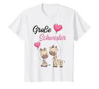 Grande sorella 2021 Giraffe Idea Regalo Ragazza Maglietta