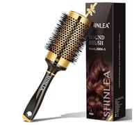 Grande spazzola rotonda per asciugatura, spazzole rotonde in alluminio per donne, spazzola a rullo per asciugare e acconciare, oro, spazzola per capelli per ricci e dritti, barile da 5 cm, 7 cm con