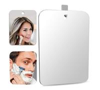 Grande specchio da doccia deluxe da barba (28,9 x 19,8 cm) specchio antinebbia da barba specchio da parete anti-appannamento specchio da bagno con 1 gancio