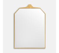Grande specchio da parete, ottone invecchiato, 64 x 90 cm, OKA Oro TU