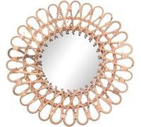 Grande Specchio In Rattan 16in Art Decoration Round Makeup Mirror, Girasole Circolare Specchio Da Parete Per Il Bagno, Soggiorno, Camera Da Letto