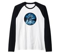 Grande spigola con Tuono per Gli Amanti della Pesca Strom Maglia con Maniche Raglan
