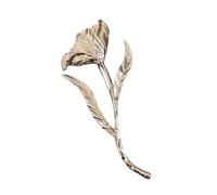 Grande Spilla in Metallo a Forma di Foglia E Fiore, Ideale Come Bouquet O Fiore