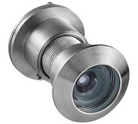 Grande spioncino di sicurezza per casa e ufficio, 220 gradi, copertura in ottone massiccio (nichel satinato)