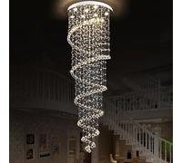 Grande Spirale Lunga apparecchio Compatibile con la Lampada in Attesa Goccia Pioggia della Scala di Illuminazione, lampadario Moderno a LED (Dia80 H300