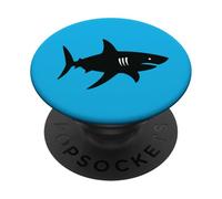 Grande squalo bianco - denti spaventosi oceano PopSockets PopGrip Adesivo