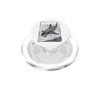 Grande Squalo Bianco Illustrazione Squalo PopSockets PopGrip per MagSafe