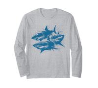 Grande squalo bianco - Vintage Shark Ocean Animal Lover Maglia a Manica