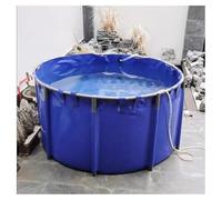 Grande stagno per pesci in PVC - Serbatoio dell'acqua pieghevole durevole per acquacoltura con telaio in acciaio multifunzionale fuori terra Koi stagno e cisterna di stoccaggio dell'acqua 4 x 1,2 m