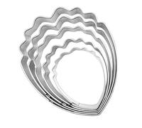 Grande stampo in acciaio inox con petali di peonia, venatura e taglierina per decorare torte, pasta di zucchero, fondente, strumento di cottura a forma di peonia