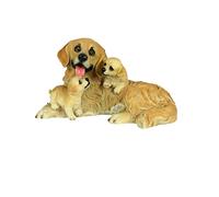 Grande statua a forma di cane Golden Retriever, ornamento da giardino per esterni, statuetta decorativa per patio, balcone, prato, regalo perfetto per gli amanti dei cani, scultura in resina
