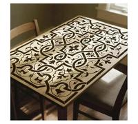 Grande stencil per mobili per dipingere il legno con intarsio in osso marocchino, 40 x 120 cm, modello di grandi dimensioni, riutilizzabile, design a traliccio per tavolo, cassettiera, rifacimento