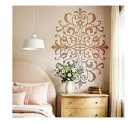 Grande stencil per mobili per dipingere il legno, motivo barocco, modello di grandi dimensioni, riutilizzabile, design a traliccio per tavolo, armadio, comò, pareti, decorazione per la casa fai da te