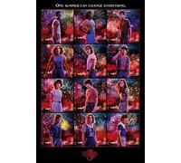 Grande Stranger Things Poster 61x91.5 CM 61x91.4cm Nuovo Personaggi Collage Red