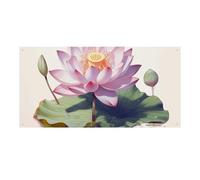 Grande striscione da appendere alla parete con fiore verde, sfondo per feste di compleanno, per Capodanno, laurea, matrimonio, festa di compleanno, decorazione, 120 x 60 cm