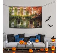 Grande striscione decorativo per feste, sfondo personalizzato da appendere alla parete, striscioni di compleanno per cortile cartello per case a schiera foglie sfondo fotografico per feste, 119 x 180