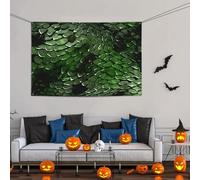 Grande striscione decorativo per feste, sfondo personalizzato da appendere alla parete, striscioni di compleanno bandiera da cortile verde serpente festa sfondo fotografico 119 x 180 cm per