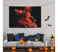Grande striscione decorativo per feste, sfondo personalizzato da appendere alla parete, striscioni di compleanno per cortile, cartello con ballerino di fuoco, sfondo fotografico, 119 x 180 cm, per