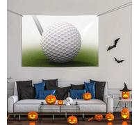 Grande striscione decorativo per feste, sfondo personalizzato da appendere alla parete, striscioni per compleanno, bandiera, palla da golf, festa, sfondo fotografico, 119 x 180 cm, per matrimoni