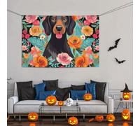 Grande striscione decorativo per feste, sfondo personalizzato da appendere alla parete, striscioni per compleanno da cortile, cartello per cani, sfondo fotografico per feste floreali, 119 x 180 cm