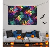 Grande striscione decorativo per feste, sfondo personalizzato da appendere alla parete, striscioni per compleanno da cortile, cartello colorato per feste di fiori, sfondo fotografico, 119 x 180 cm