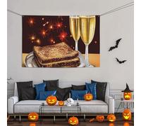 Grande striscione decorativo per feste, sfondo personalizzato da appendere alla parete, striscioni per compleanno da cortile cartello brindisi alla tua festa di compleanno sfondo fotografico 119,8 x
