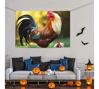 Grande striscione decorativo per feste, sfondo personalizzato da appendere alla parete, striscioni per compleanno bandiera da cortile bellissimo gallo addio al nubilato sfondo fotografico 119 x 180 cm
